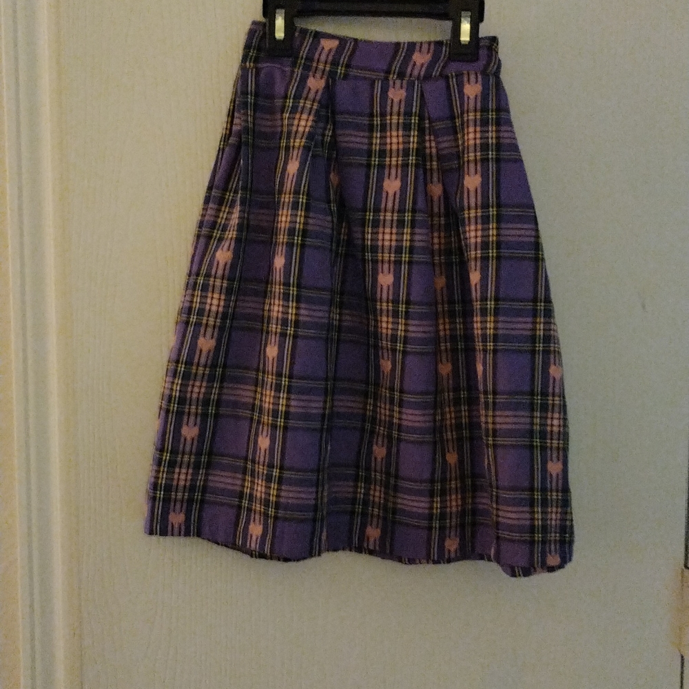 purple hight waisted plaid